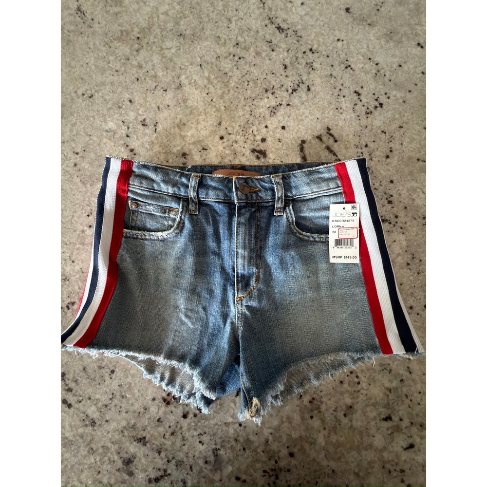 Joe's‎ Jeans Lorna Denim Shorts 28 NWT Collector's Edition Stripe